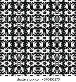 Seamless abstract monochrome engraving pattern. Texture for certificate or diploma, currency and money design. Single-leaf woodcut, xylography, printmaking. Vector Illustration