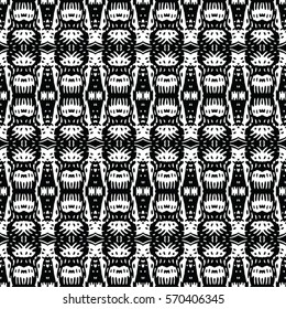 Seamless abstract monochrome engraving pattern. Texture for certificate or diploma, currency and money design. Single-leaf woodcut, xylography, printmaking. Vector Illustration