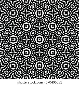 Seamless abstract monochrome engraving pattern. Texture for certificate or diploma, currency and money design. Single-leaf woodcut, xylography, printmaking. Vector Illustration
