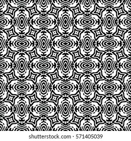 Seamless abstract monochrome engraving pattern. Texture for certificate or diploma, currency and money design. Single-leaf woodcut, xylography, printmaking. Vector Illustration