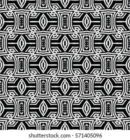 Seamless abstract monochrome engraving pattern. Texture for certificate or diploma, currency and money design. Single-leaf woodcut, xylography, printmaking. Vector Illustration