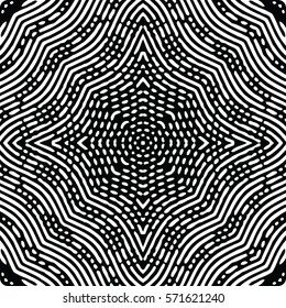 Seamless abstract monochrome engraving pattern. Texture for certificate or diploma, currency and money design. Single-leaf woodcut, xylography, printmaking. Vector Illustration