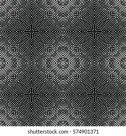 Seamless abstract monochrome engraving pattern. Texture for certificate or diploma, currency and money design. Single-leaf woodcut, xylography, printmaking. Vector Illustration