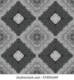 Seamless abstract monochrome engraving pattern. Texture for certificate or diploma, currency and money design. Single-leaf woodcut, xylography, printmaking. Vector Illustration