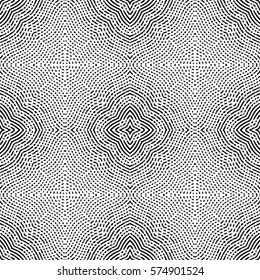 Seamless Abstract Monochrome Engraving Pattern. Texture For Certificate Or Diploma, Currency And Money Design. Single-leaf Woodcut, Xylography, Printmaking. Vector Illustration