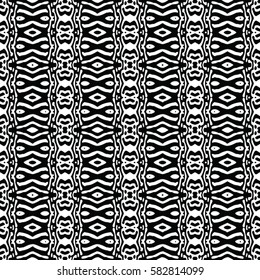 Seamless abstract monochrome engraving pattern. Texture for certificate or diploma, currency and money design. Single-leaf woodcut, xylography, printmaking. Vector Illustration