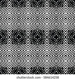 Seamless abstract monochrome engraving pattern. Texture for certificate or diploma, currency and money design. Single-leaf woodcut, xylography, printmaking. Vector Illustration