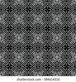 Seamless abstract monochrome engraving pattern. Texture for certificate or diploma, currency and money design. Single-leaf woodcut, xylography, printmaking. Vector Illustration