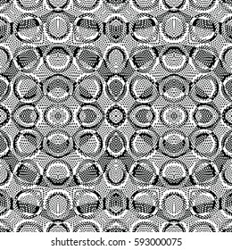 Seamless abstract monochrome engraving pattern. Texture for certificate or diploma, currency and money design. Single-leaf woodcut, xylography, printmaking. Vector Illustration