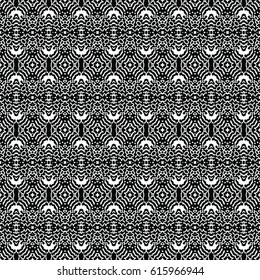Seamless abstract monochrome engraving pattern. Texture for certificate or diploma, currency and money design. Single-leaf woodcut, xylography, printmaking. Vector Illustration