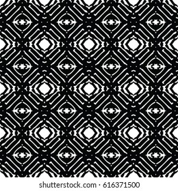 Seamless abstract monochrome engraving pattern. Texture for certificate or diploma, currency and money design. Single-leaf woodcut, xylography, printmaking. Vector Illustration