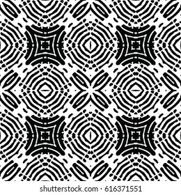 Seamless abstract monochrome engraving pattern. Texture for certificate or diploma, currency and money design. Single-leaf woodcut, xylography, printmaking. Vector Illustration