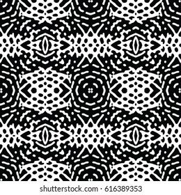 Seamless abstract monochrome engraving pattern. Texture for certificate or diploma, currency and money design. Single-leaf woodcut, xylography, printmaking. Vector Illustration