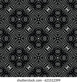 Seamless abstract monochrome engraving pattern. Texture for certificate or diploma, currency and money design. Single-leaf woodcut, xylography, printmaking. Vector Illustration