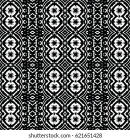 Seamless abstract monochrome engraving pattern. Texture for certificate or diploma, currency and money design. Single-leaf woodcut, xylography, printmaking. Vector Illustration