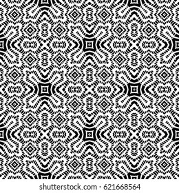 Seamless abstract monochrome engraving pattern. Texture for certificate or diploma, currency and money design. Single-leaf woodcut, xylography, printmaking. Vector Illustration