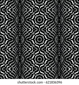 Seamless abstract monochrome engraving pattern. Texture for certificate or diploma, currency and money design. Single-leaf woodcut, xylography, printmaking. Vector Illustration