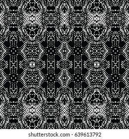 Seamless abstract monochrome engraving pattern. Texture for certificate or diploma, currency and money design. Single-leaf woodcut, xylography, printmaking. Vector Illustration