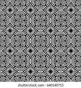 Seamless abstract monochrome engraving pattern. Texture for certificate or diploma, currency and money design. Single-leaf woodcut, xylography, printmaking. Vector Illustration