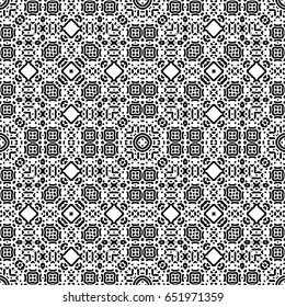 Seamless abstract monochrome engraving pattern. Texture for certificate or diploma, currency and money design. Single-leaf woodcut, xylography, printmaking. Vector Illustration