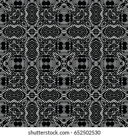 Seamless abstract monochrome engraving pattern. Texture for certificate or diploma, currency and money design. Single-leaf woodcut, xylography, printmaking. Vector Illustration