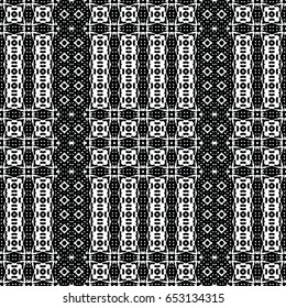 Seamless abstract monochrome engraving pattern. Texture for certificate or diploma, currency and money design. Single-leaf woodcut, xylography, printmaking. Vector Illustration