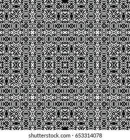 Seamless abstract monochrome engraving pattern. Texture for certificate or diploma, currency and money design. Single-leaf woodcut, xylography, printmaking. Vector Illustration