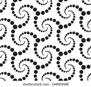 Seamless Abstract Monochrome Pattern