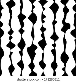 Seamless Abstract Monochrome Pattern