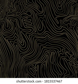 Seamless abstract monochrome pattern with fine line art. Flat colors, easy to recolor.