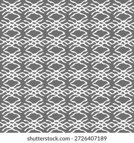 Nahtloses abstraktes monochromes Muster auf hellgrauem Hintergrund