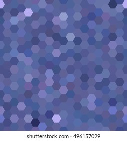 seamless abstract mosaic background. Hexagons geometric background. Design elements. Vector illustration. Blue colors