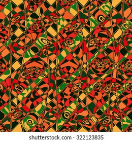 Seamless abstract mosaic decorative background