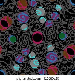 Seamless abstract mosaic decorative background
