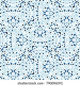 Seamless abstract mosaic. Geometric pattern of squares.