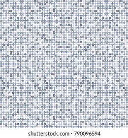 Seamless abstract mosaic. Geometric pattern of squares.