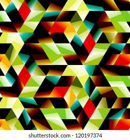 Mosaico abstracto sin inconveniente. Ilustración vectorial.