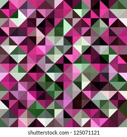 Mosaico abstrato sem costura. Ilustração vetorial.