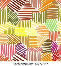 seamless abstract multicolor hand drawn pattern