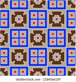 Seamless abstract multicolor pattern. Abstract background. Vector art.