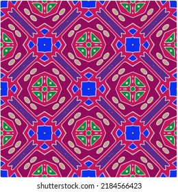 Seamless abstract multicolor pattern. Abstract background. Vector art.