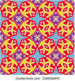 Seamless abstract multicolor pattern. Abstract background. Vector art.