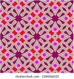 Seamless abstract multicolor pattern. Abstract background. Vector art.