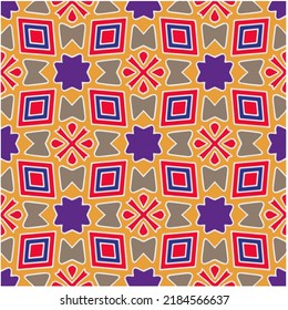 Seamless abstract multicolor pattern. Abstract background. Vector art.