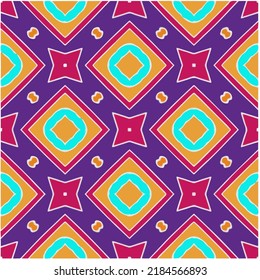 Seamless abstract multicolor pattern. Abstract background. Vector art.