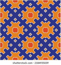 Seamless abstract multicolor pattern. Abstract background. Vector art.