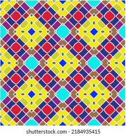 Seamless abstract multicolor pattern. Abstract background. Vector art.