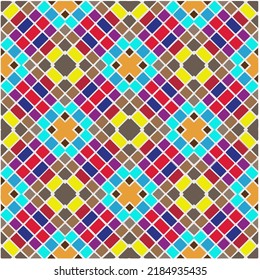 Seamless abstract multicolor pattern. Abstract background. Vector art.