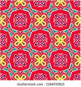 Seamless abstract multicolor pattern. Abstract background. Vector art.