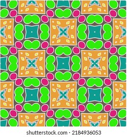 Seamless abstract multicolor pattern. Abstract background. Vector art.